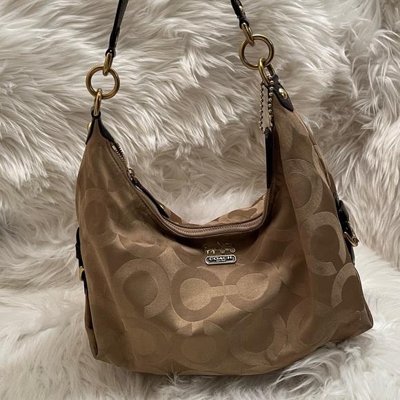 Tan/Brown Vintage Coach Purse - Picture 1 of 13